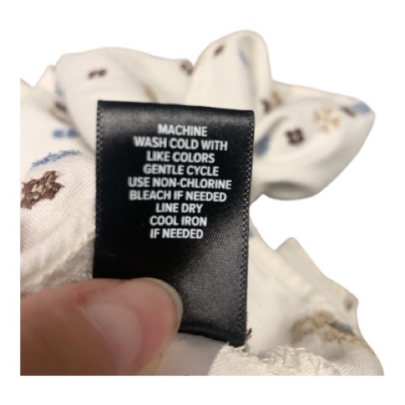 Torrid Embroidered Square Neck Short Sleeve Blouse Beach Linen Blend Sz 28-30 - Picture 7 of 11